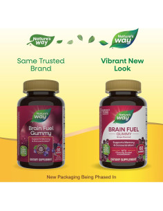 Gominolas Combustible Cerebral Nature's Way 60 unidades Sabor Uva 2