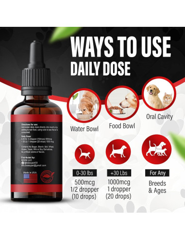 Vitamina B12 Líquida para Perros y Gatos Bossy Pet 1000mcg/mL