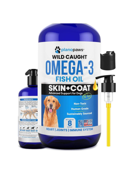 Aceite de Pescado Omega 3 Plano Paws 240 ml - Suplemento para Perros
