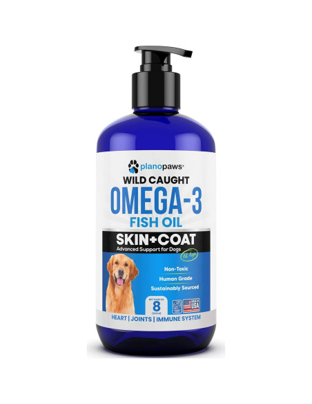 Aceite de Pescado Omega 3 Plano Paws 240 ml - Suplemento para Perros