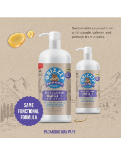 Suplemento Líquido Omega-3 Grizzly Pet 0.95L para Perros y Gatos 2