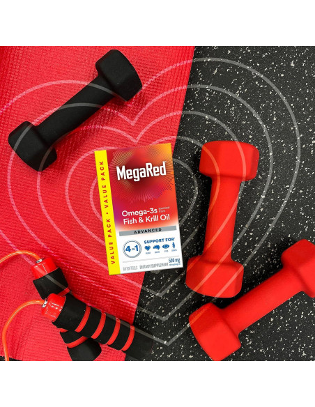 Suplemento Omega-3 Megared 500mg 80 Cápsulas Blandas