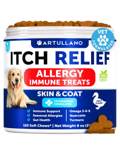 Masticables para Perros Artullano 120 Golosinas Alivio Alergias