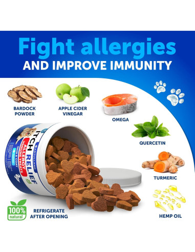 Masticables para Perros Artullano 120 Golosinas Alivio Alergias