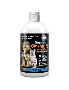 Aceite de Pescado Omega 3 Omegease 473 ml para Perros y Gatos