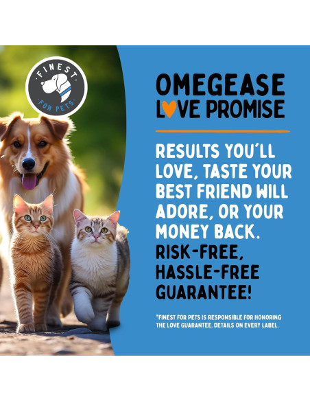 Aceite de Pescado Omega 3 Omegease 473 ml para Perros y Gatos