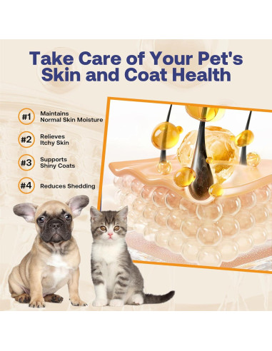 Aceite de Salmón HEAPETS para Perros y Gatos 236.6 ml Omega 3