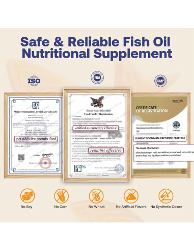 Aceite de Salmón HEAPETS para Perros y Gatos 236.6 ml Omega 3