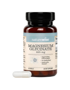 NatureWise Magnesio Glicinato 625 mg - Suplemento Vegano 30 Cápsulas