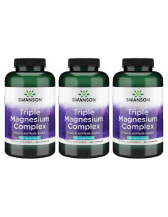 Complejo de Magnesio Triple Swanson 300 Cápsulas 400mg