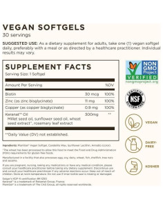 Suplemento Crecimiento Cabello Solgar Biotina 30 Cápsulas 2