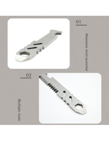 Paquete de 2 Barras Multifuncionales de Acero Inoxidable SquEqu