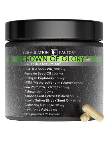 Suplemento Capilar Corona de Gloria 120 Cápsulas 2 Meses