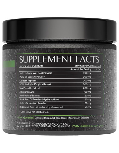 Suplemento Capilar Corona de Gloria 120 Cápsulas 2 Meses