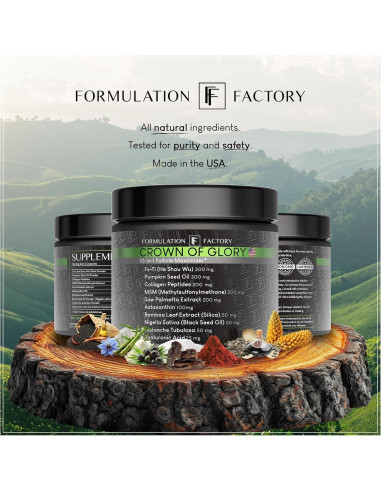 Suplemento Capilar Corona de Gloria 120 Cápsulas 2 Meses