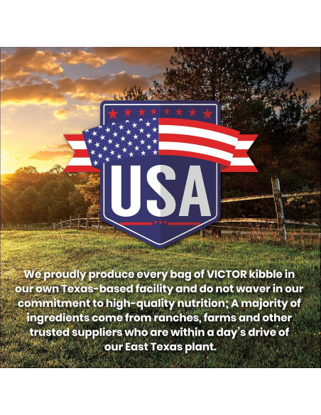 VICTOR Comida Seca para Perros 6.8 kg - Carne de Res y Arroz Integral