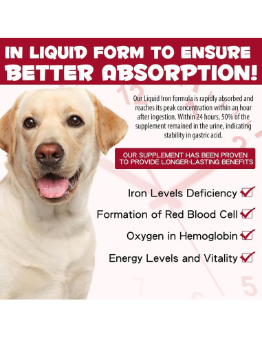 Suplemento de Hierro Líquido para Perros FSLHCY 59 ml