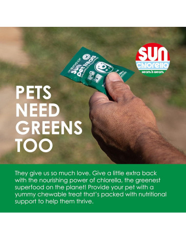 Sun Chlorella Suplemento Nutricional para Mascotas 120 Mordiscos