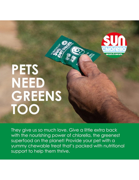 Sun Chlorella Suplemento Nutricional para Mascotas 120 Mordiscos
