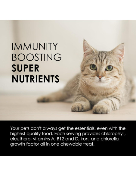 Sun Chlorella Suplemento Nutricional para Mascotas 120 Mordiscos