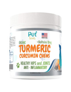 Suplemento Articulaciones Perros Pet Faves - Cúrcuma 90 Masticables