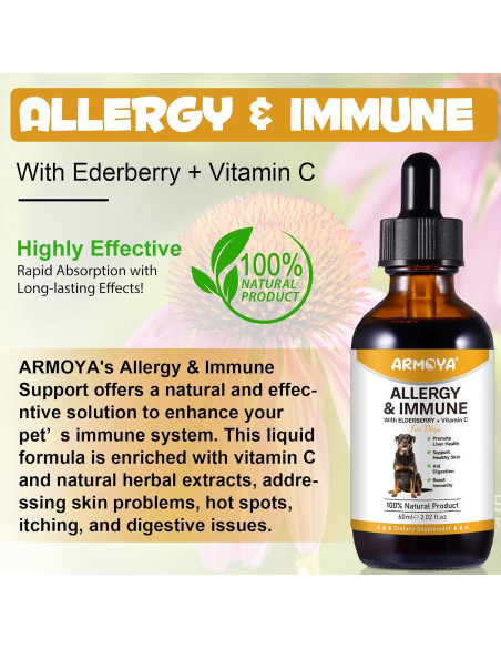 Gotas Naturales para Alergias en Perros - ARMOYA 140g