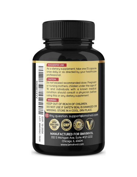 Cápsulas Veganas de Hierba de Cabra Horny BMVINVOL - 90 Unidades