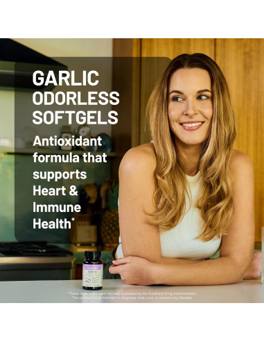 Cápsulas de Ajo Sin Olor NatureWise 1500 mg con Jalea Real