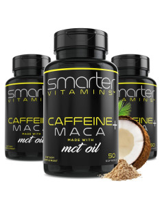 Suplemento Energético SmarterVitamins 150 Cápsulas 200mg Cafeína