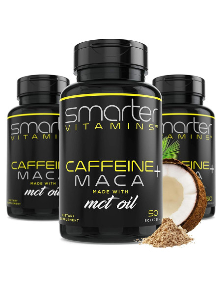 Suplemento Energético SmarterVitamins 150 Cápsulas 200mg Cafeína