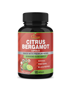 Suplemento Orgánico Cadane Bergamota Cítrica 90 Cápsulas