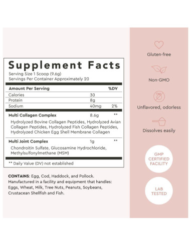 Polvo de Colágeno Múltiple Alaya - 20 Porciones - Salud Piel, Cabello y Uñas