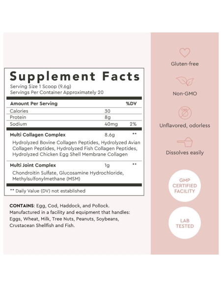 Polvo de Colágeno Múltiple Alaya - 20 Porciones - Salud Piel, Cabello y Uñas