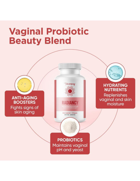 Probioticos Vaginales BB Company Radiancy 120 Ct - Equilibrio pH