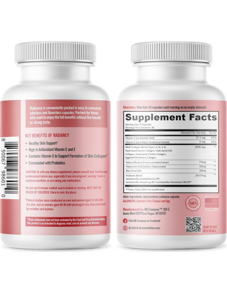 Probioticos Vaginales BB Company Radiancy 120 Ct - Equilibrio pH