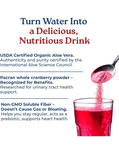 NatureCity AloeCran Bebida Sin Azúcar 425g | Aloe Vera y Arándano