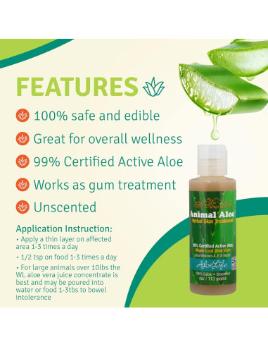 Aloe Life Gel para Animales 113g - Alivio Digestivo y Piel