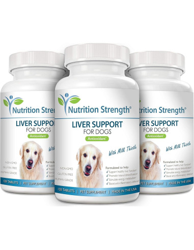 Suplemento Hepático para Perros Nutrition Strength 120 Tabletas