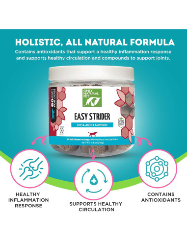 Suplemento Articular para Perros Only Natural Pet 60 Masticables