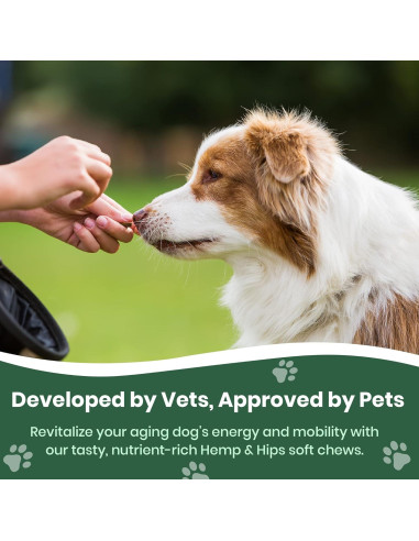 Suplemento Articular para Perros Veterinary Naturals - 60 Masticables de Pollo