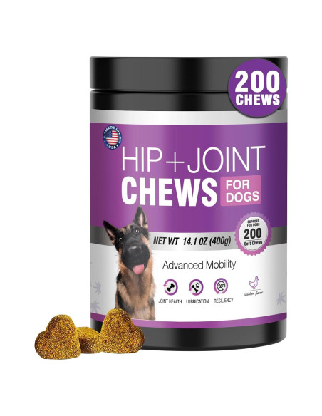 Glucosamina Masticable para Perros TTLXRL 200pcs Sabor Pollo