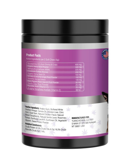 Glucosamina Masticable para Perros TTLXRL 200pcs Sabor Pollo