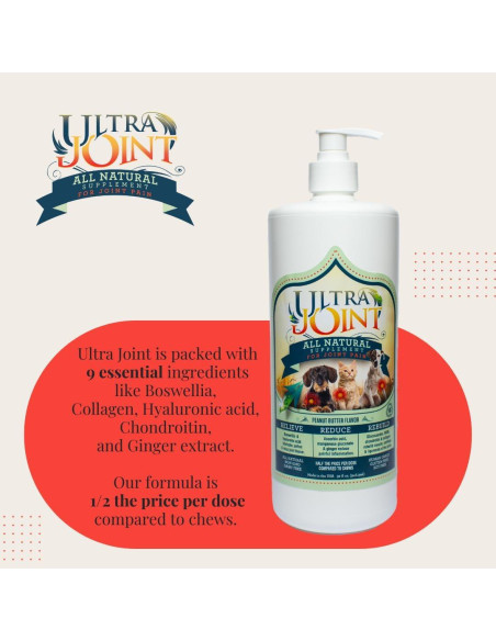 Ultra Joint Suplemento Articular para Perros y Gatos 946 ml