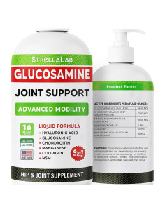 Glucosamina Líquida para Perros STRELLALAB 473 ml - Suplemento Articular