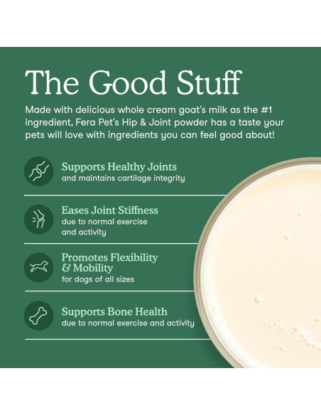 Suplemento Fera Pet Organics Leche de Cabra 60 Porciones