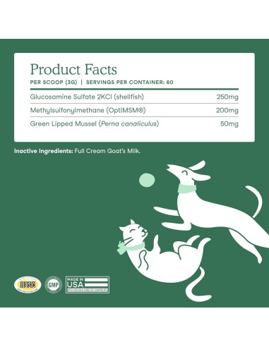 Suplemento Fera Pet Organics Leche de Cabra 60 Porciones