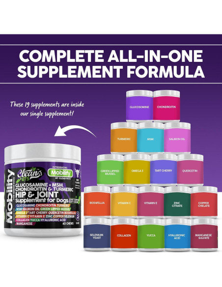 Suplemento Articular para Perros Clean Brands 60 Masticables