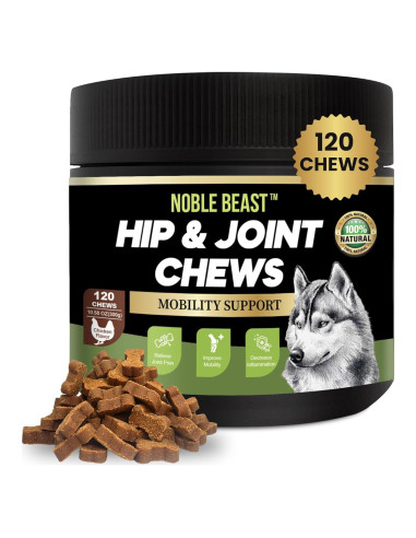 Suplemento Articular Natural Noble Beast - 120 Masticables para Perros