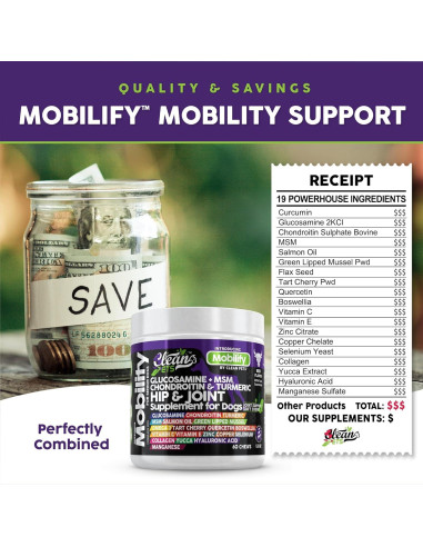 Suplemento Articular para Perros Clean Brands 60 Masticables