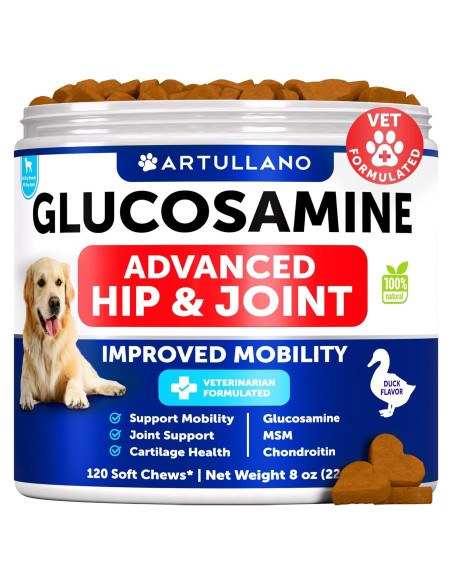 Golosinas de Glucosamina para Perros Artullano - 120 Unidades